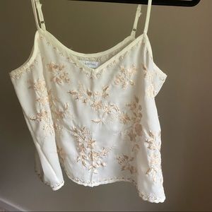 Urban outfitters embroidered tank